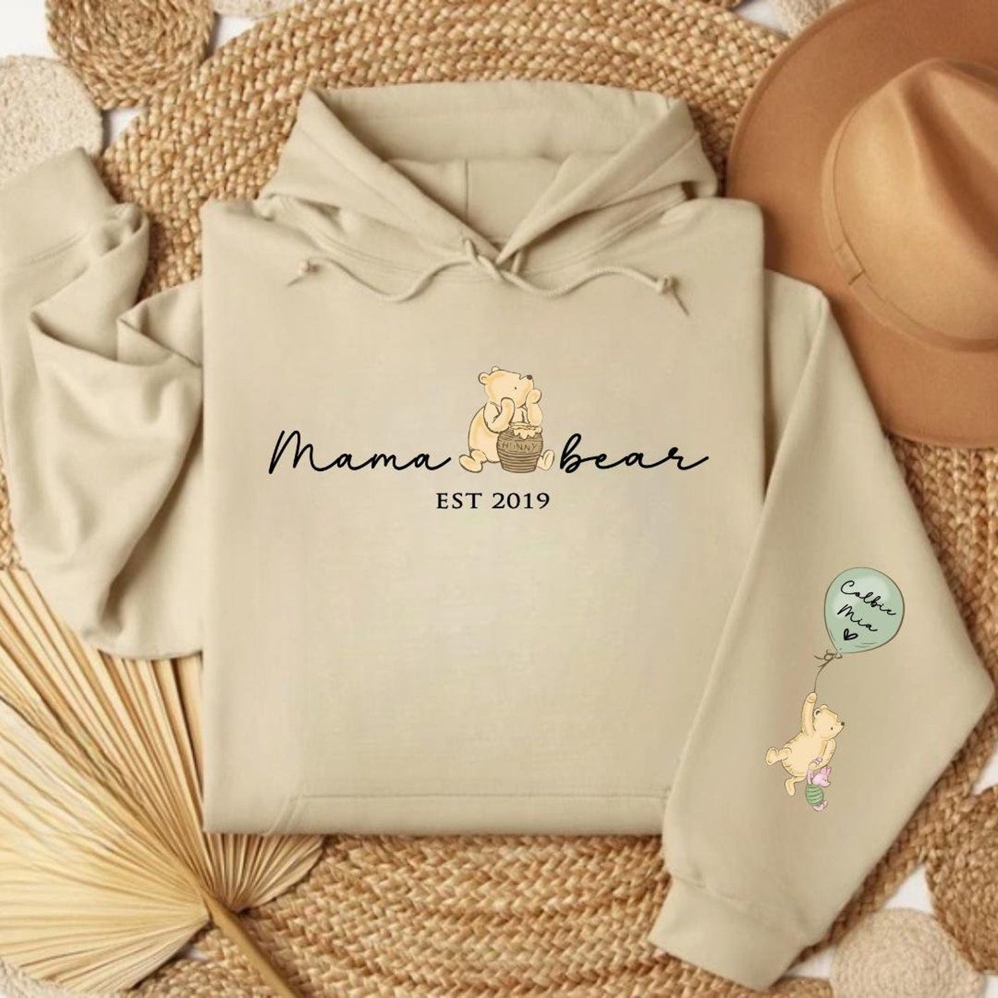 Mama Est. Sweatshirt mit Kindernamen - Anpassbares Muttertags-Shirt