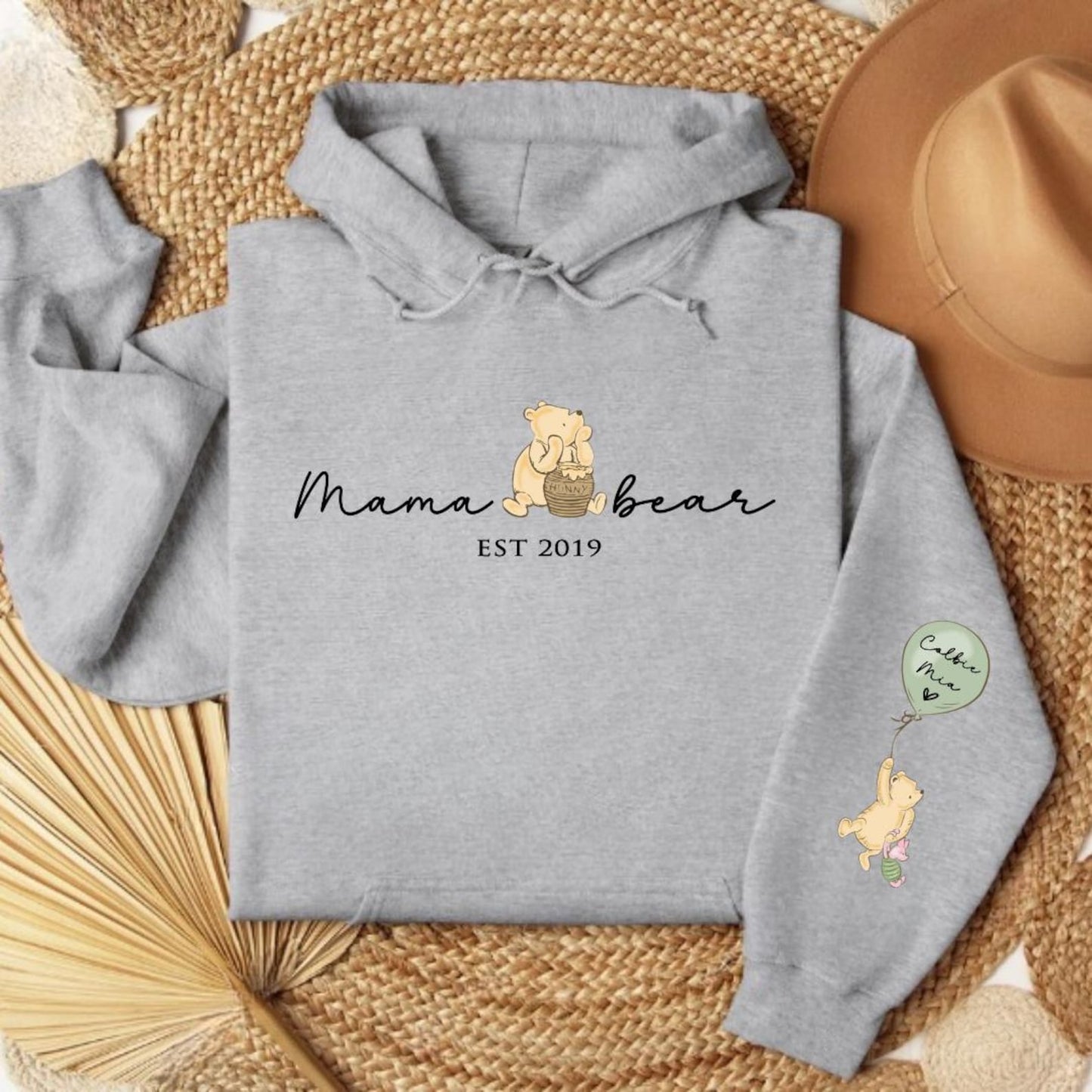 Mama Est. Sweatshirt mit Kindernamen - Anpassbares Muttertags-Shirt