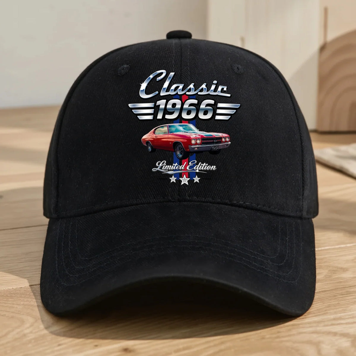 Baseball-Cap mit Oldtimer-Motiv – personalisiertes, nostalgisches Erinnerungsstück; kreatives Geschenk für den Ehemann oder Autoliebhaber