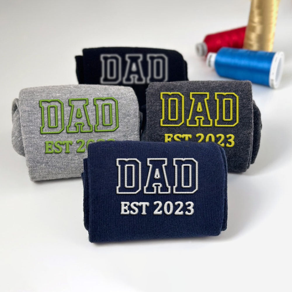 Papa-Socken mit Stickerei – Stilvolle Geschenkidee zum Vatertag oder Geburtstag