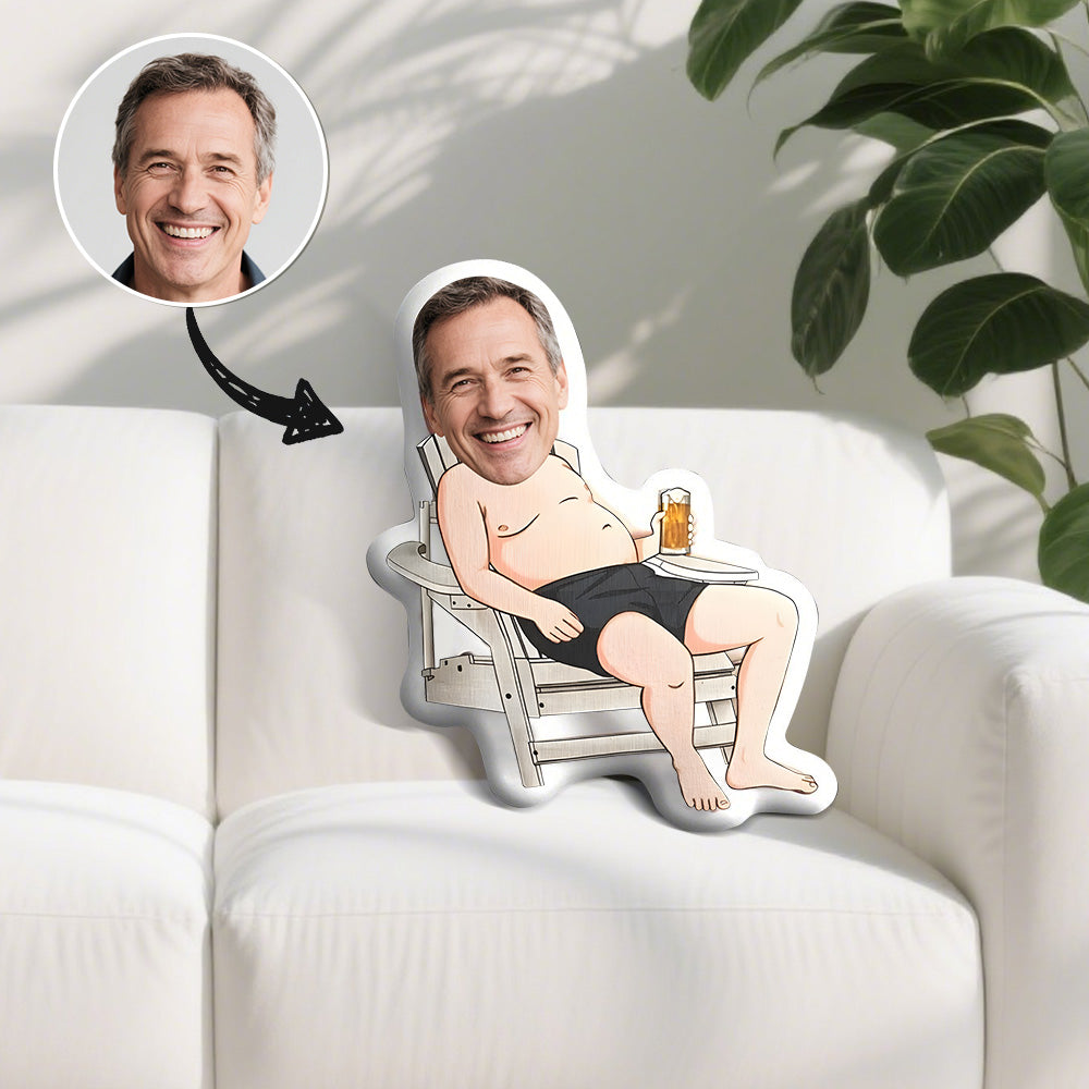 Foto Kissen-Aanpasbaar fotogezichtskussen - Aangepast foto gepersonaliseerd kussen voor bank, slaapkamer, autodecoratie