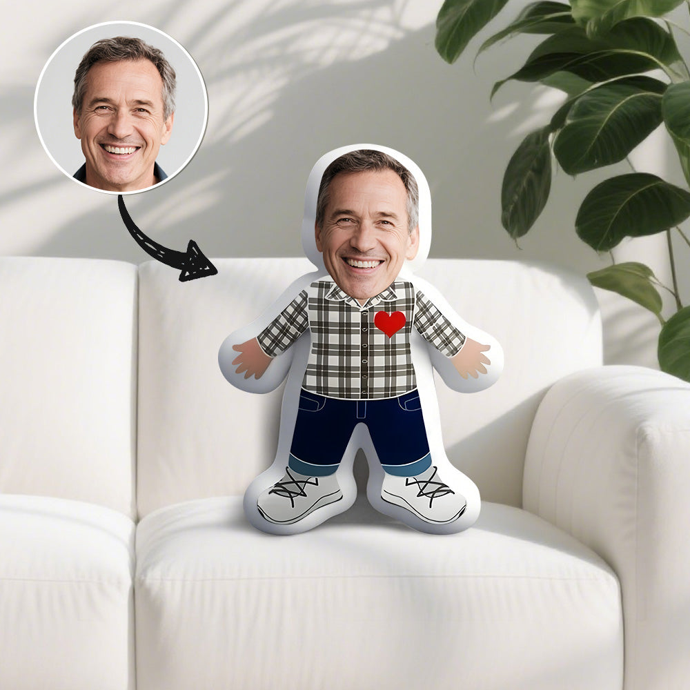 Fotokissen. Anpassbares Plüschkissen mit personalisiertem Gesicht, kreatives Geburtstagsgeschenk, Schlafsofa-Begleitpuppe, Weihnachten, Valentinstag, Erntedankfest und andere Feste