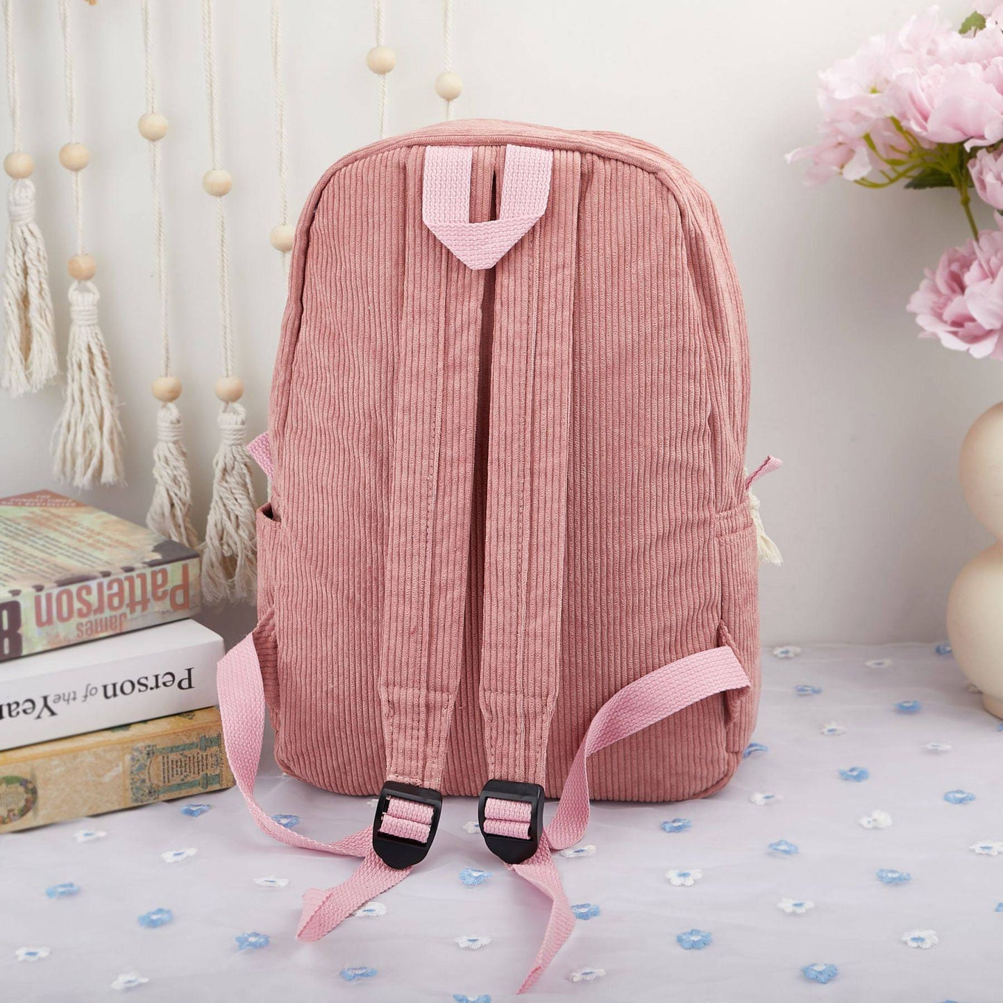 Rucksack aus Weichem Cord für Kinder – Mit personalisiertem Namenszug