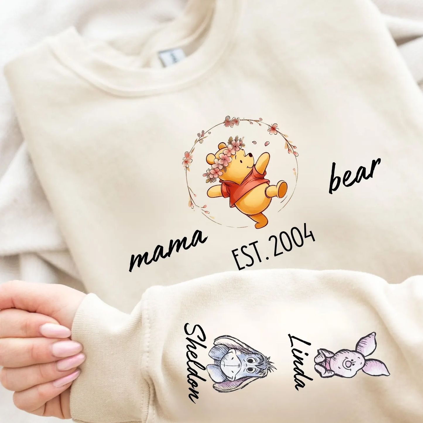 Custom Mama Bear Sweatshirt - Personalisiertes Geschenk für Mama