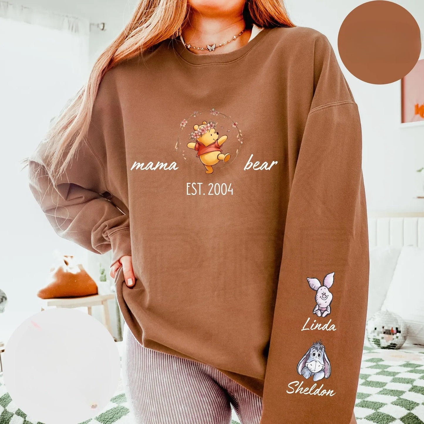 Custom Mama Bear Sweatshirt - Personalisiertes Geschenk für Mama