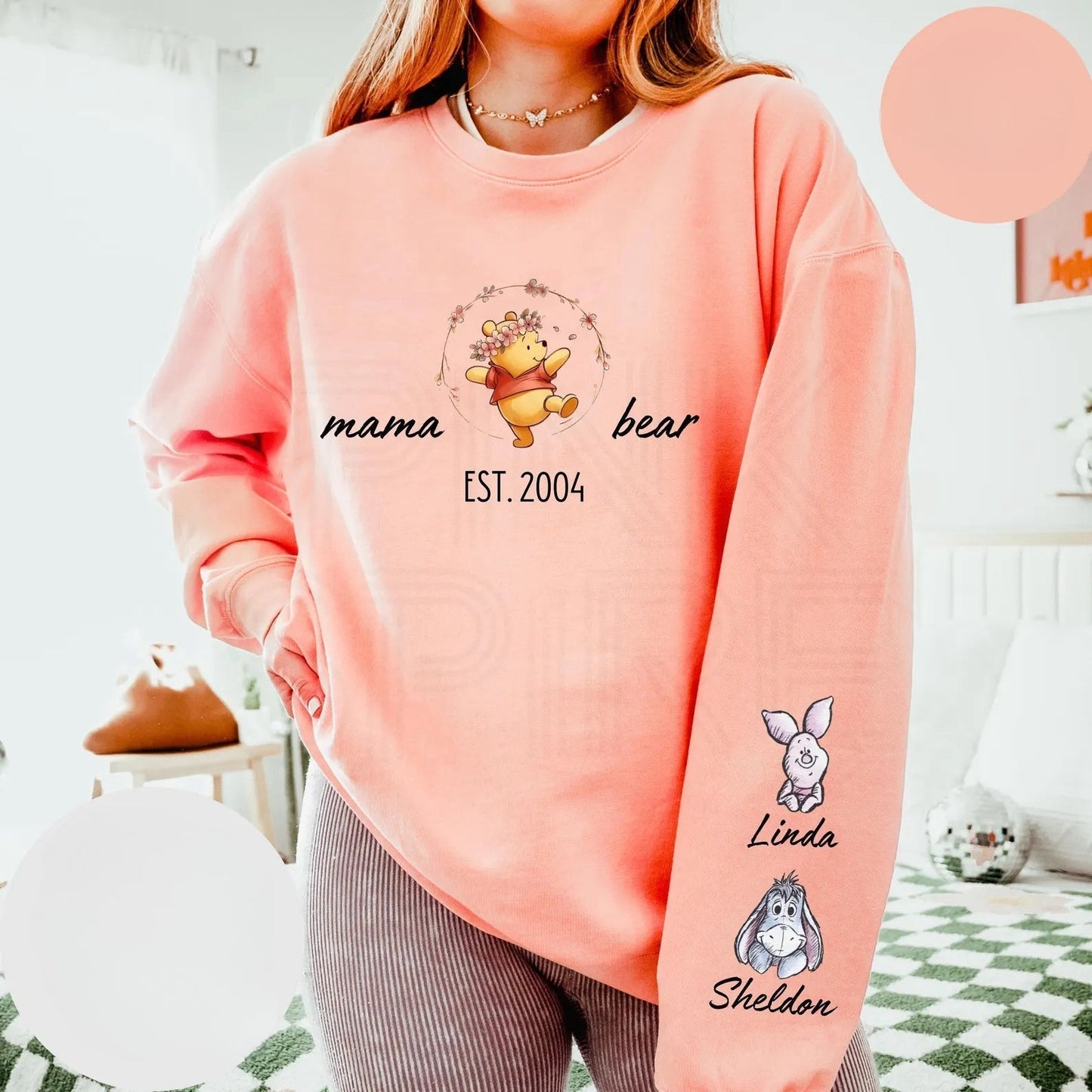 Custom Mama Bear Sweatshirt - Personalisiertes Geschenk für Mama