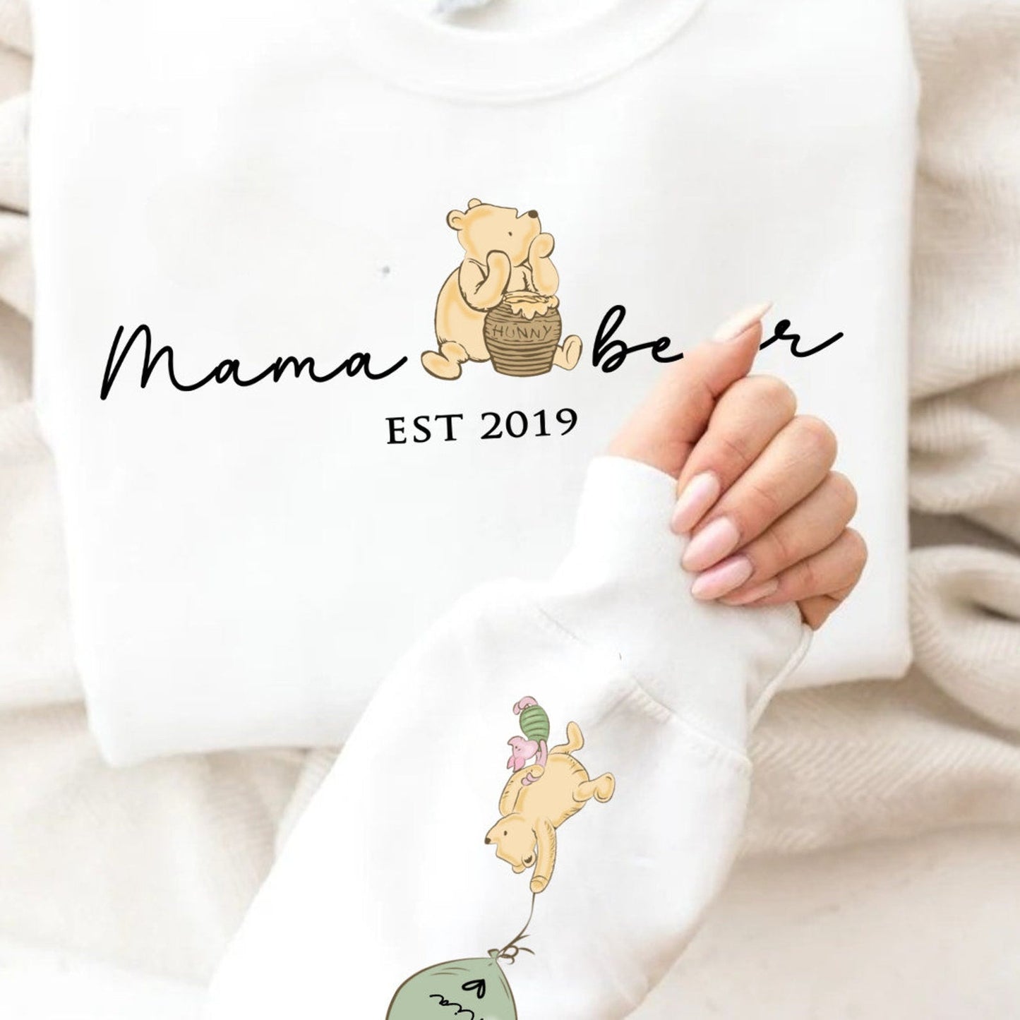 Custom Mama Bear Hoodie - Personalisiertes Geschenk für Mama zum Muttertag