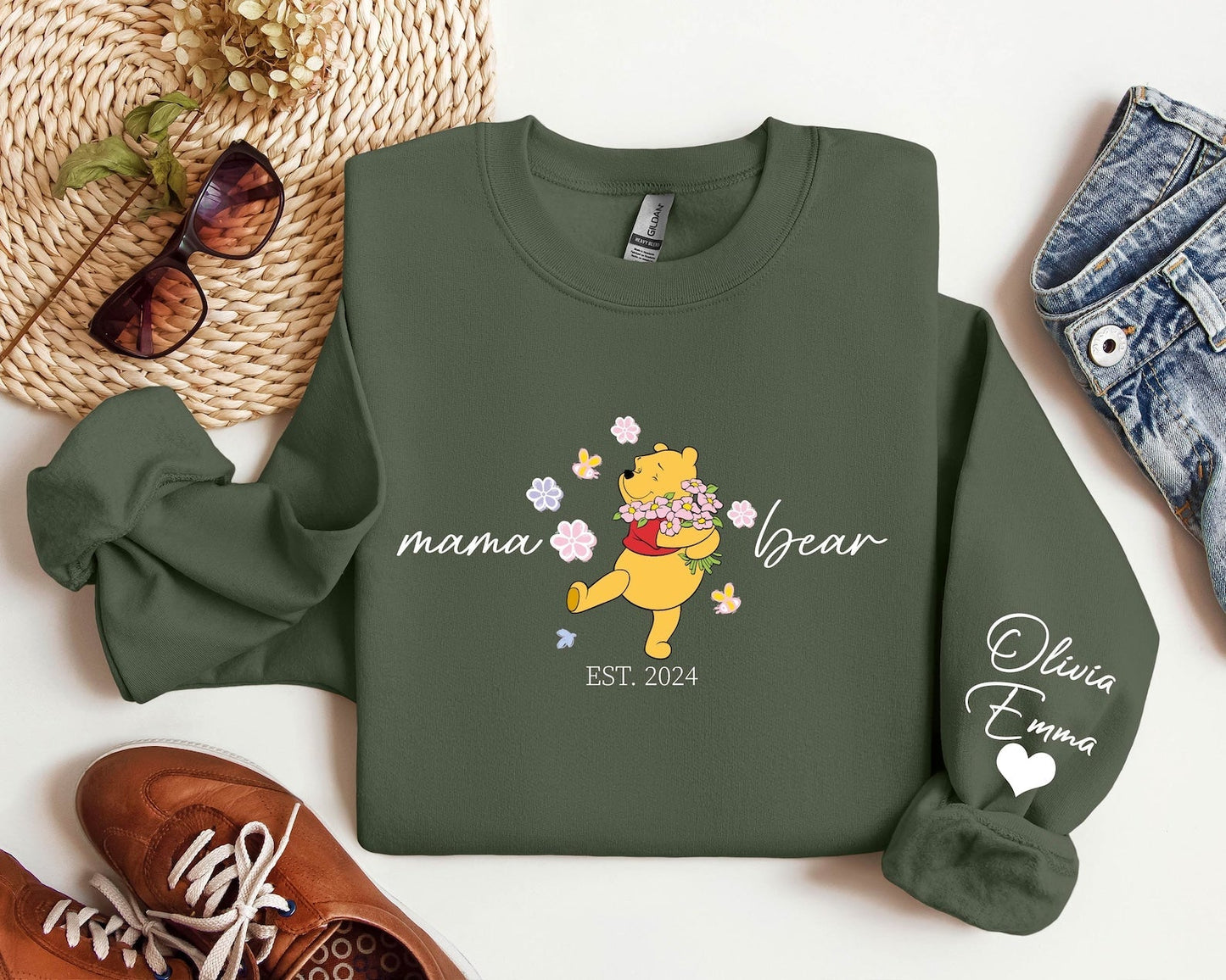 Personalisiertes Mama Bear Hoodie - Perfektes Muttertagsgeschenk