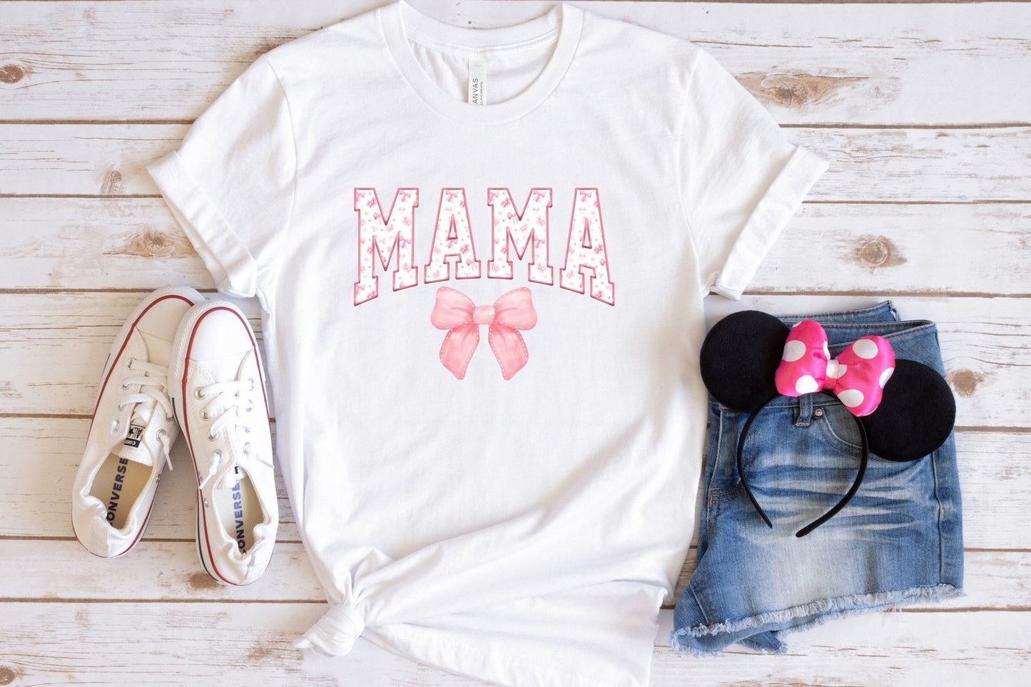 Coquette Pink Mama Sweatshirt, Süßes Rosa Schleife Mama Shirt, Beliebtes Mutter T-Shirt, Trendy Mutter Geschenk, Muttertagsgeschenk