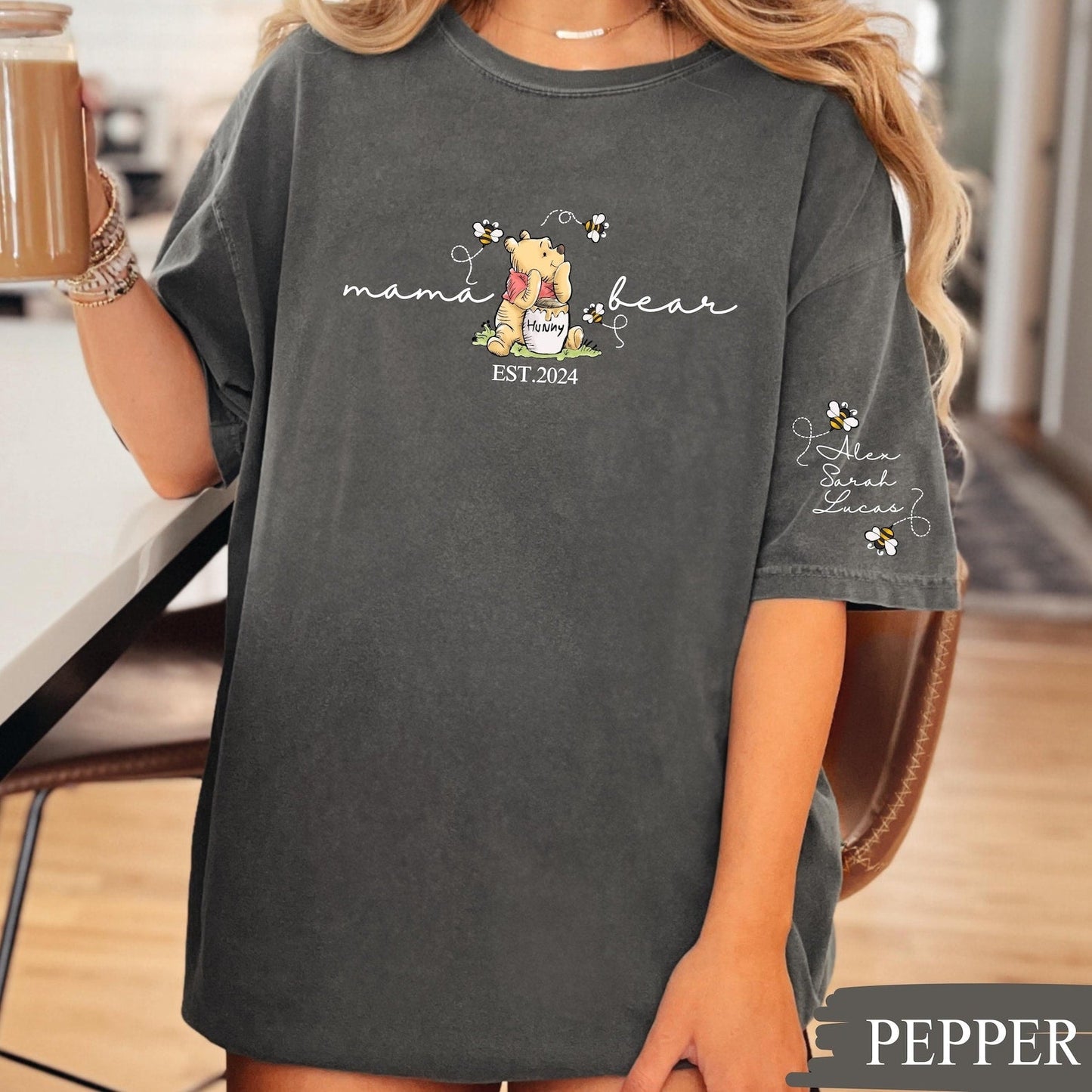 Mama Bear Sweatshirt mit Kindernamen - Einzigartiges Muttertagsgeschenk