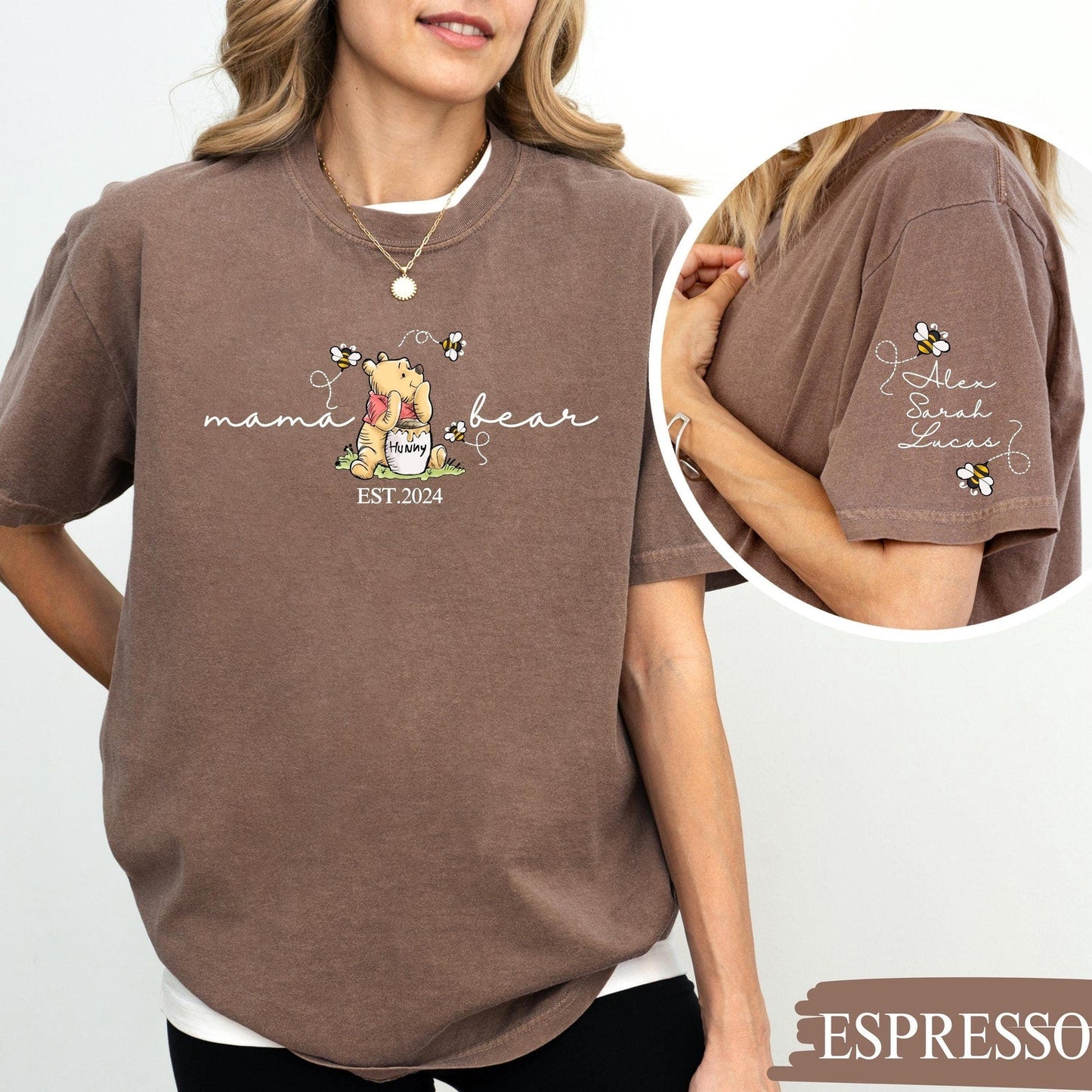Mama Bear Sweatshirt mit Kindernamen - Einzigartiges Muttertagsgeschenk