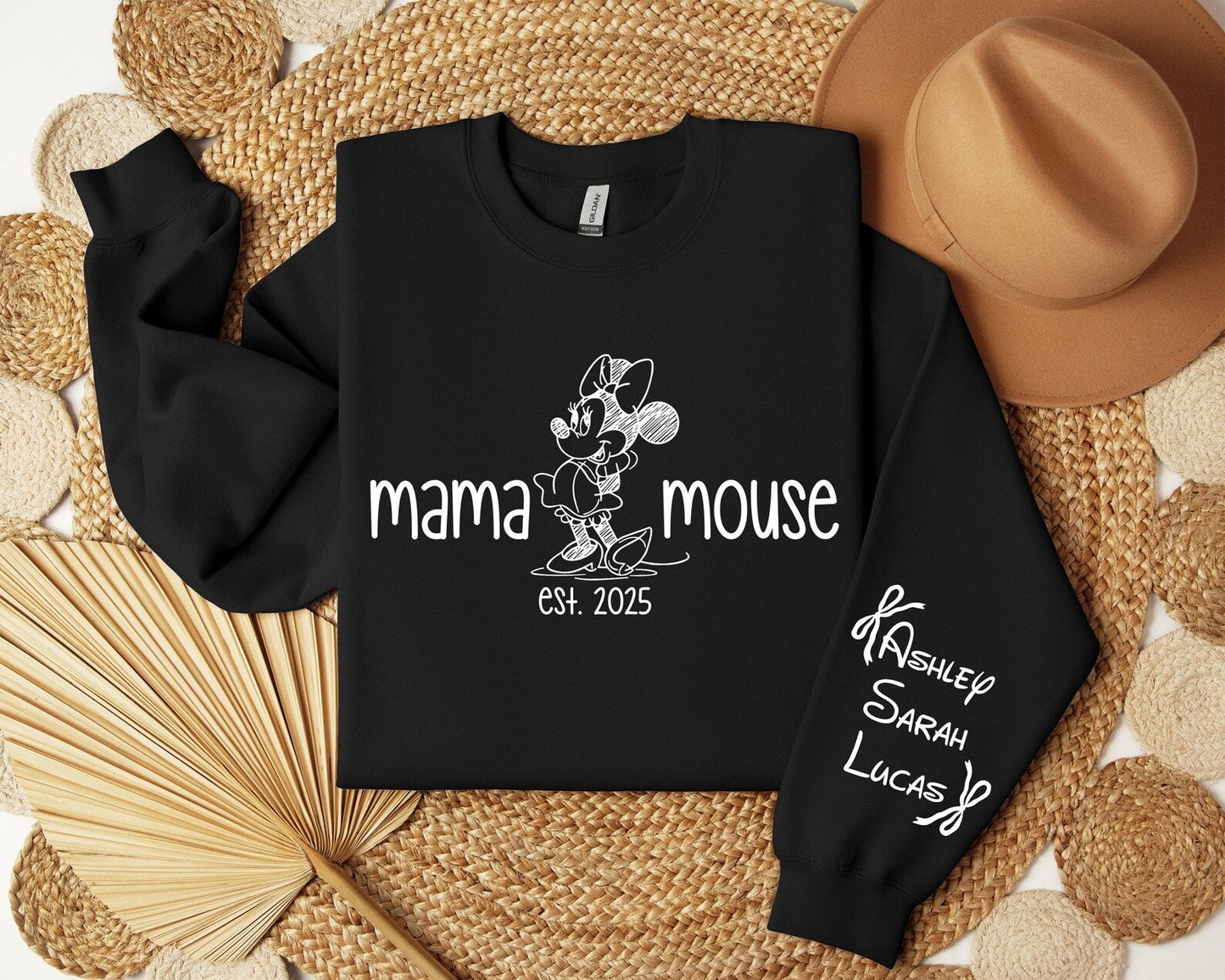 Personalisiertes Mama Est. Sweatshirt - Anpassbares Muttertags-T-Shirt