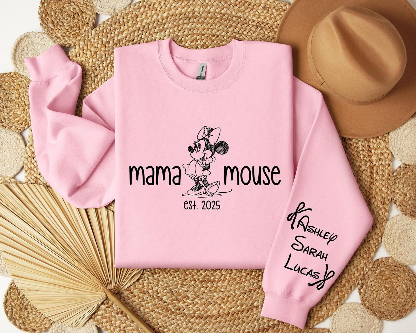 Personalisiertes Mama Est. Sweatshirt - Anpassbares Muttertags-T-Shirt