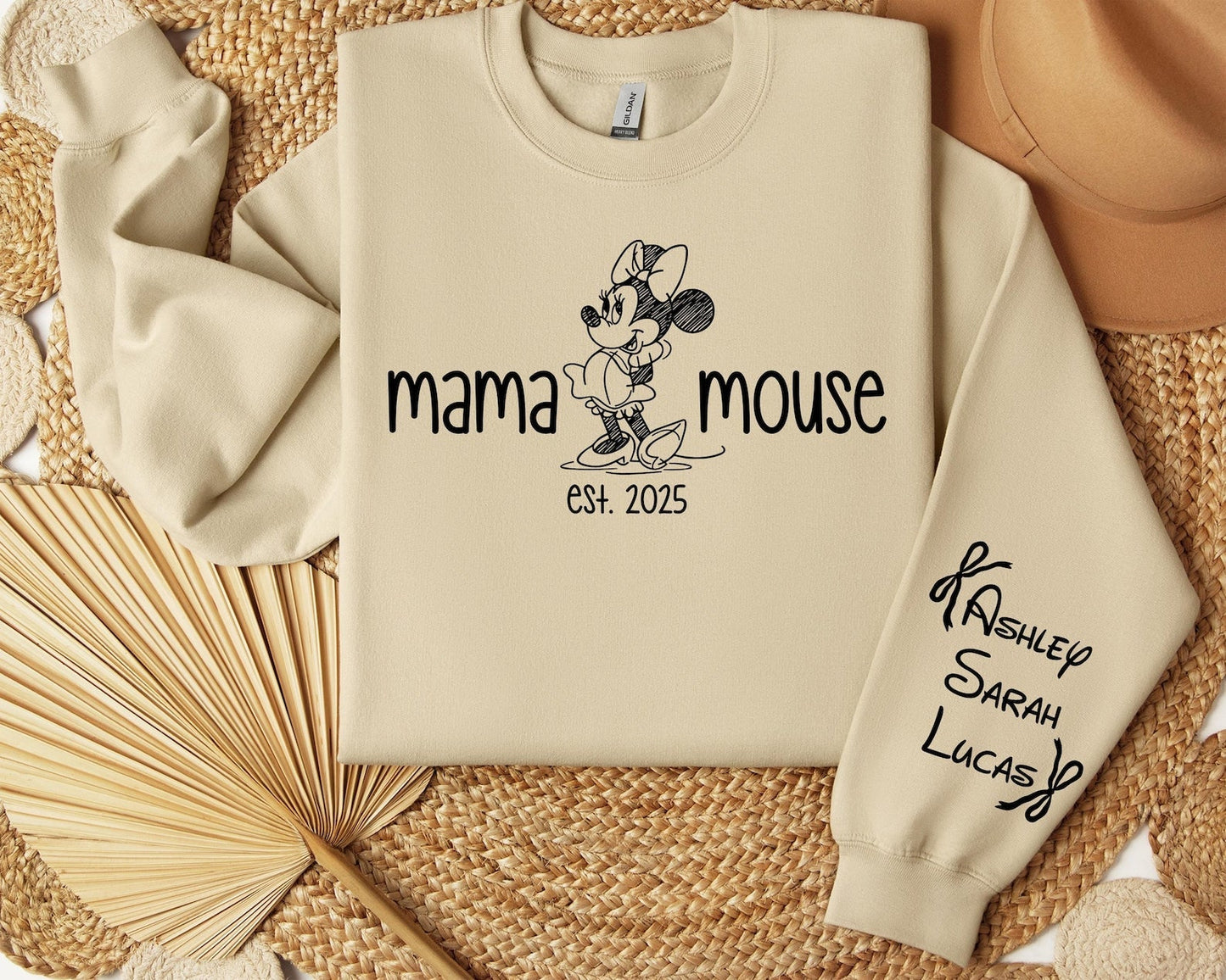 Personalisiertes Mama Est. Sweatshirt - Anpassbares Muttertags-T-Shirt