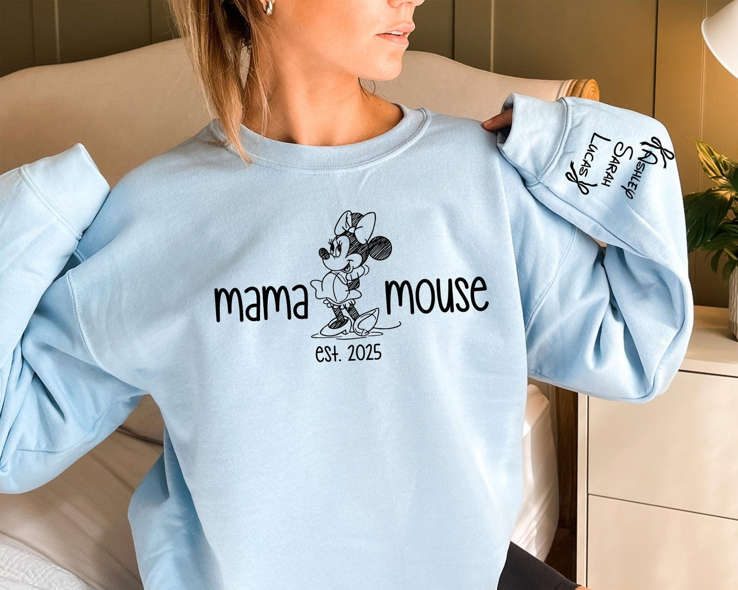Personalisiertes Mama Est. Sweatshirt - Anpassbares Muttertags-T-Shirt