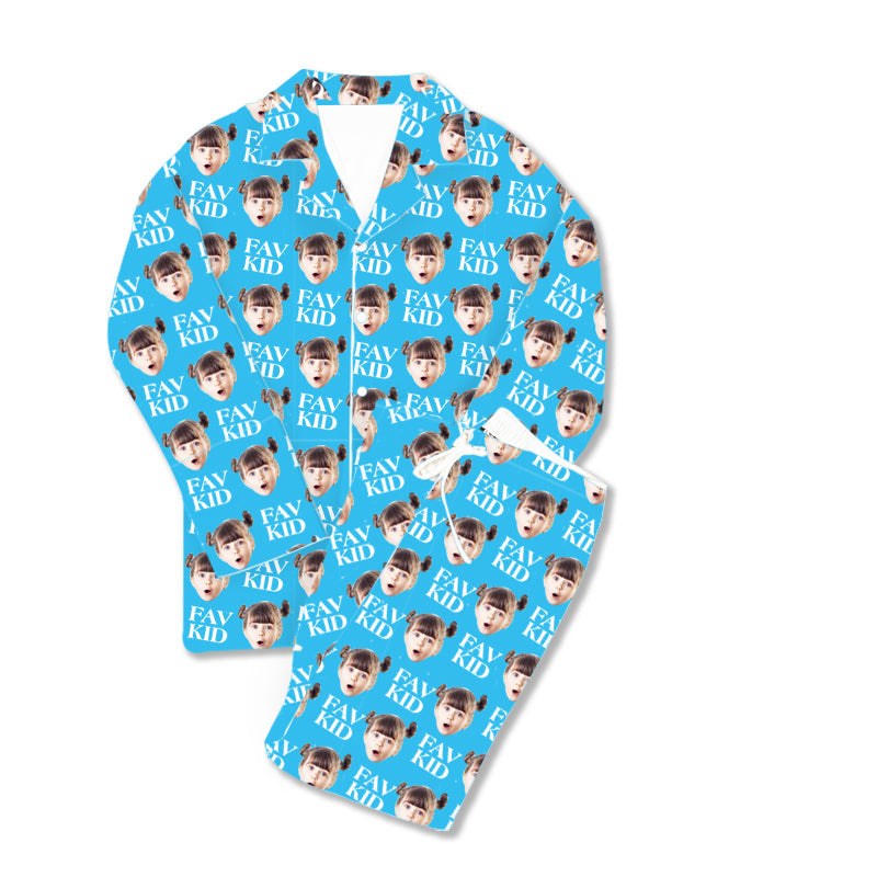 Kundenspezifischer Foto-Pyjama Fav Kid