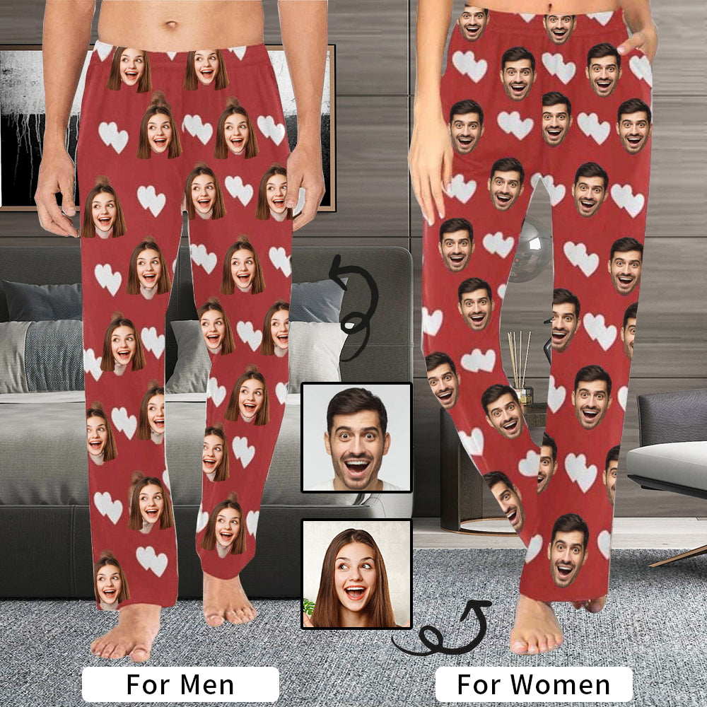 Gesichts-Pyjama-Hosen Setzen Sie Ihr Gesicht auf Pyjamas Hosen für Männer Gesichts-Pyjamas Unser Herz-Nachtwäsche-Sonderangebot Weihnachtsgeschenke