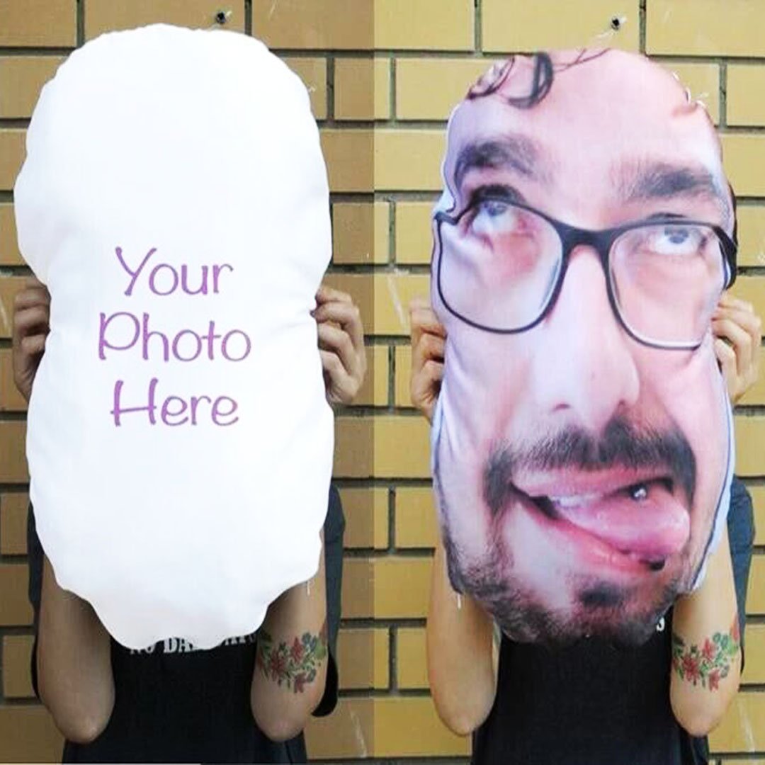 Custom Funny Dad Face Pillow - Christmas Gift - Make Custom Gifts