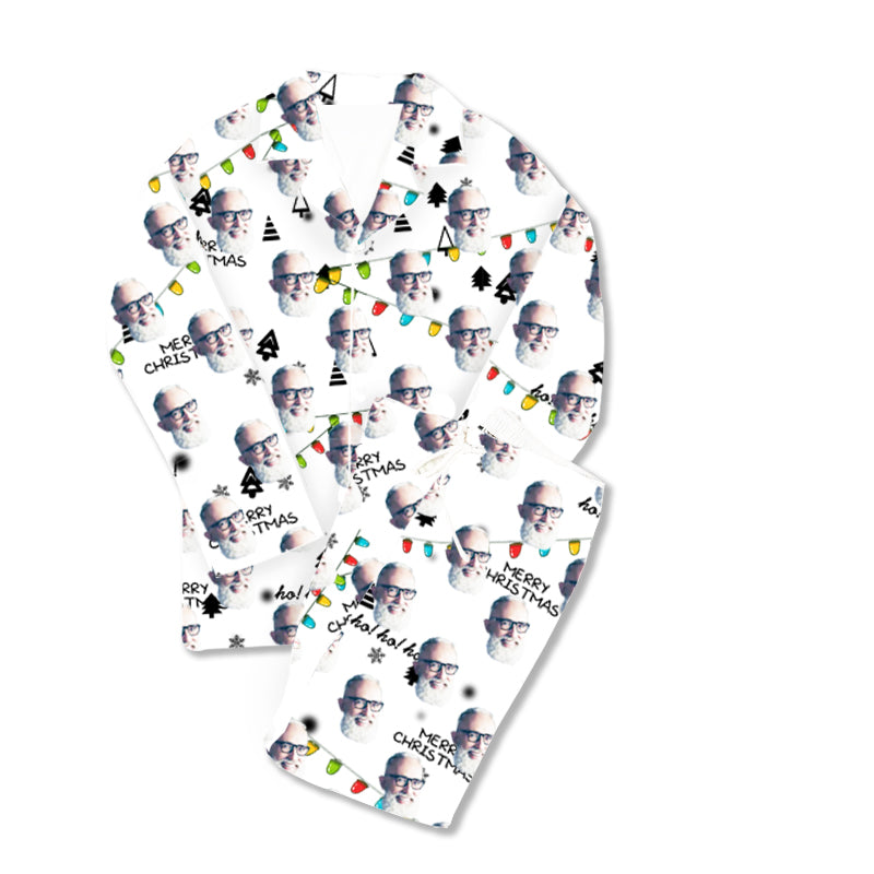 Kundenspezifische Foto-Pyjama-frohe Weihnachten des Vatertags