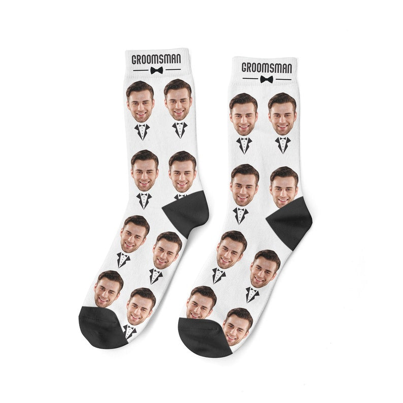 Trauzeugensocken individuelle Gesichtssocken Hochzeitsgeschenk