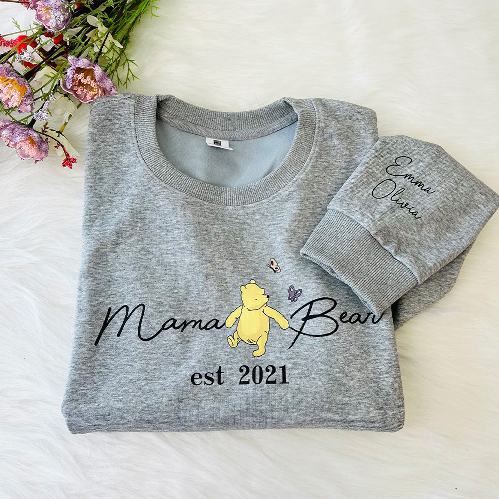 Personalisiertes Mama Bear Sweatshirt - Einzigartiges Geschenk für Mama