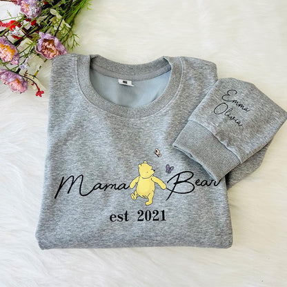 Personalisiertes Mama Bear Sweatshirt - Einzigartiges Geschenk für Mama