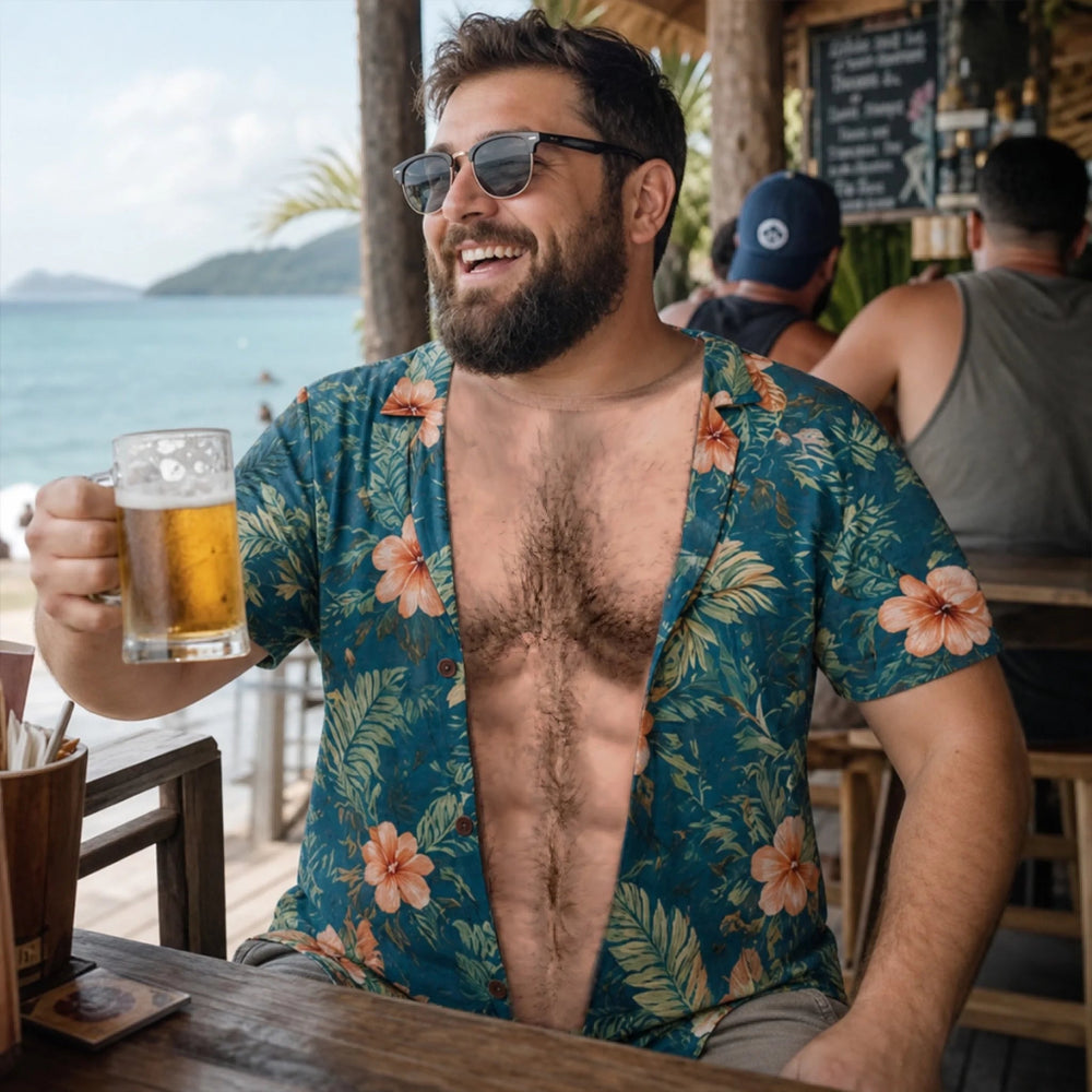 Männer zu heiß, um lustiges T-Shirt zu handhaben - personalisiertes Sommerurlaubsgeschenk für ihn