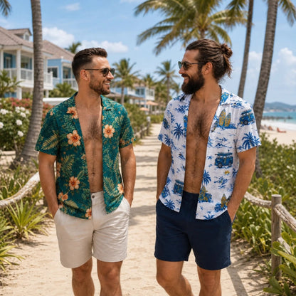 Männer zu heiß, um lustiges T-Shirt zu handhaben - personalisiertes Sommerurlaubsgeschenk für ihn