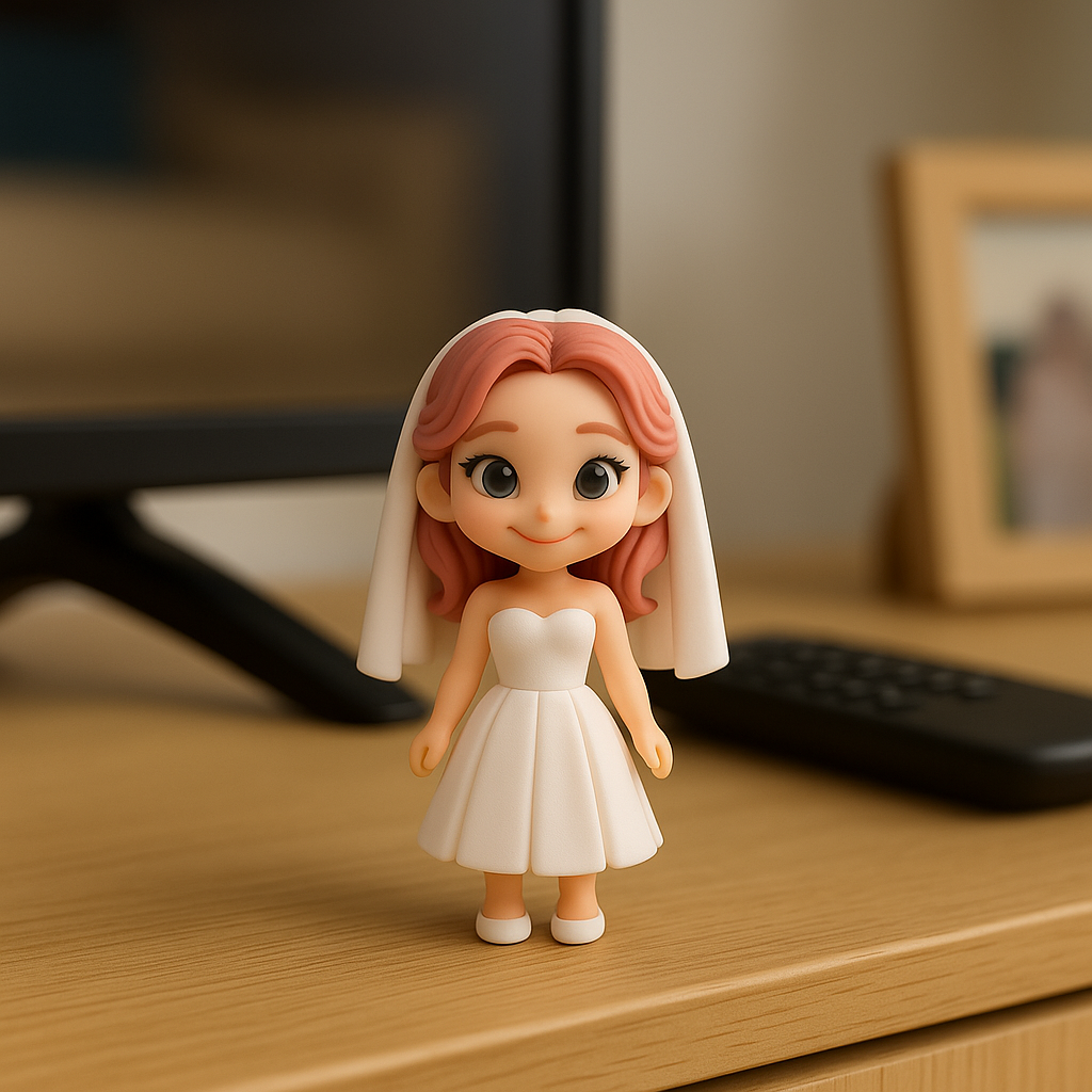 Personalisiertes 3D-Schlüsselband & Miniaturfigur - Einzigartiges Erinnerungsstück für besondere Momente