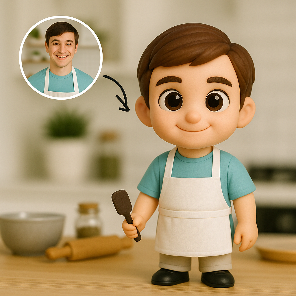 Personalisierte 3D-Actionfigur vom Foto – Individuelle 3D-Minifigur als einzigartiges Geschenk