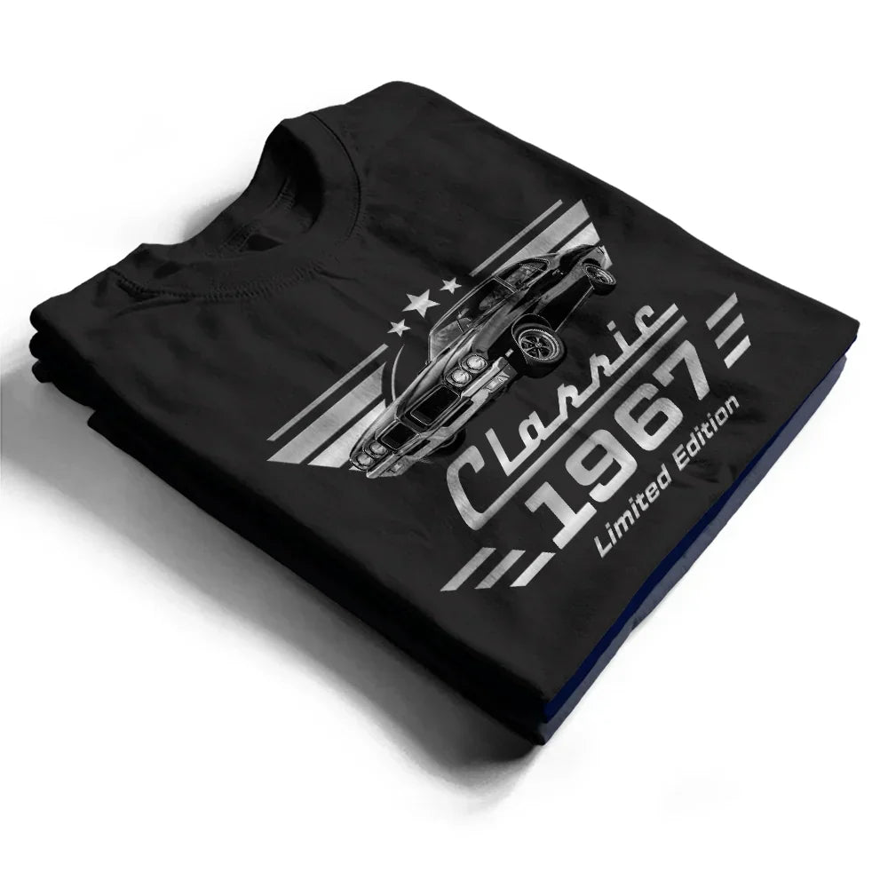 Personalisiertes klassisches T-Shirt mit individuellem Auto-Foto – ein einzigartiges Geschenk für Väter und Autoliebhaber