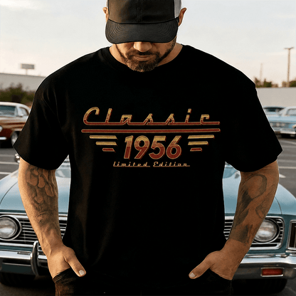 Classic Tee with Retro Limited Edition Design, Personalized Gift for Dad, Husband or Friend