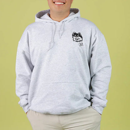 Individuelles Haustierportrait-Sweatshirt – Einzigartiger bestickter Hoodie & T-Shirt