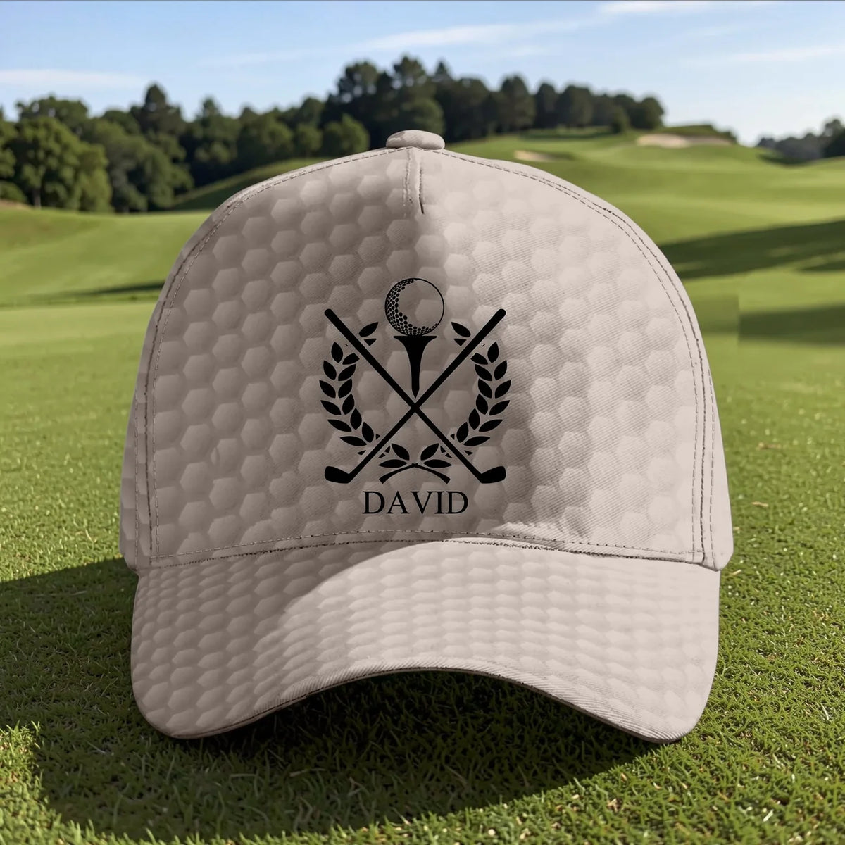 Personalisierte klassische Cap im Golf-inspirierten Monogramm-Stil – Ein einzigartiger Sonnenschutz für jeden Tag: das ideale Geschenk für ihn