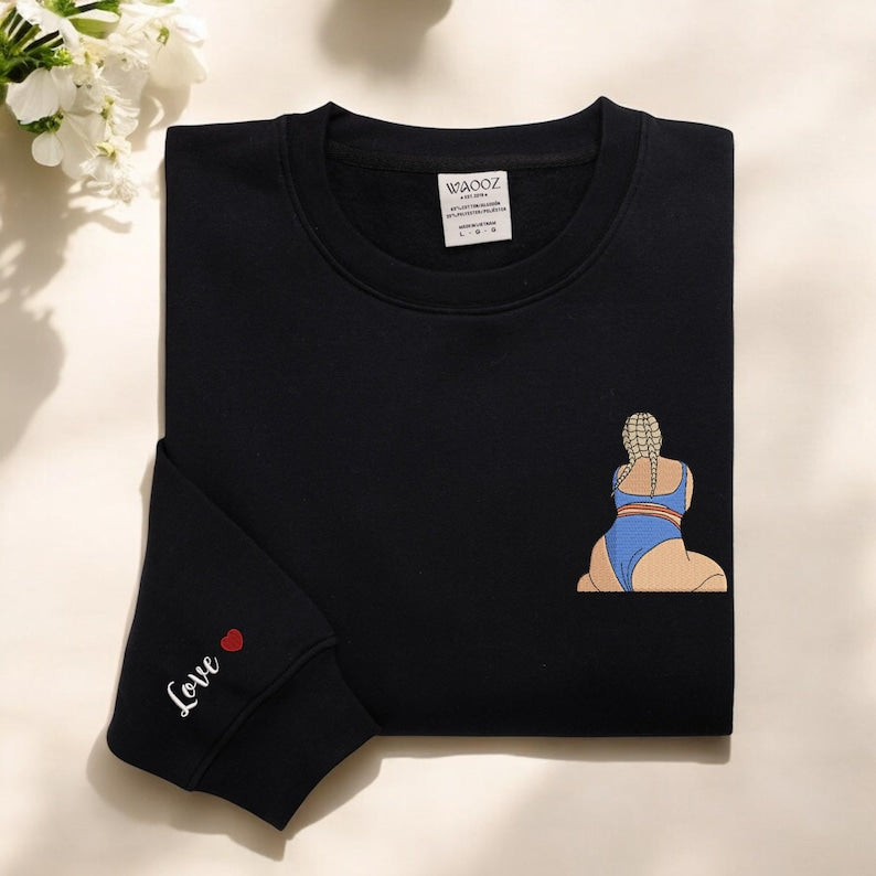 Personalisierter Hoodie mit Herzstickerei – Romantisches und liebevolles Geschenk für Ihn/Sie