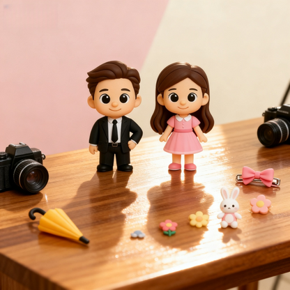 Personalisierte 3D-Actionfigur vom Foto – Musiker Mini-Figur, individuelles 3D-Geschenk für Musikliebhaber