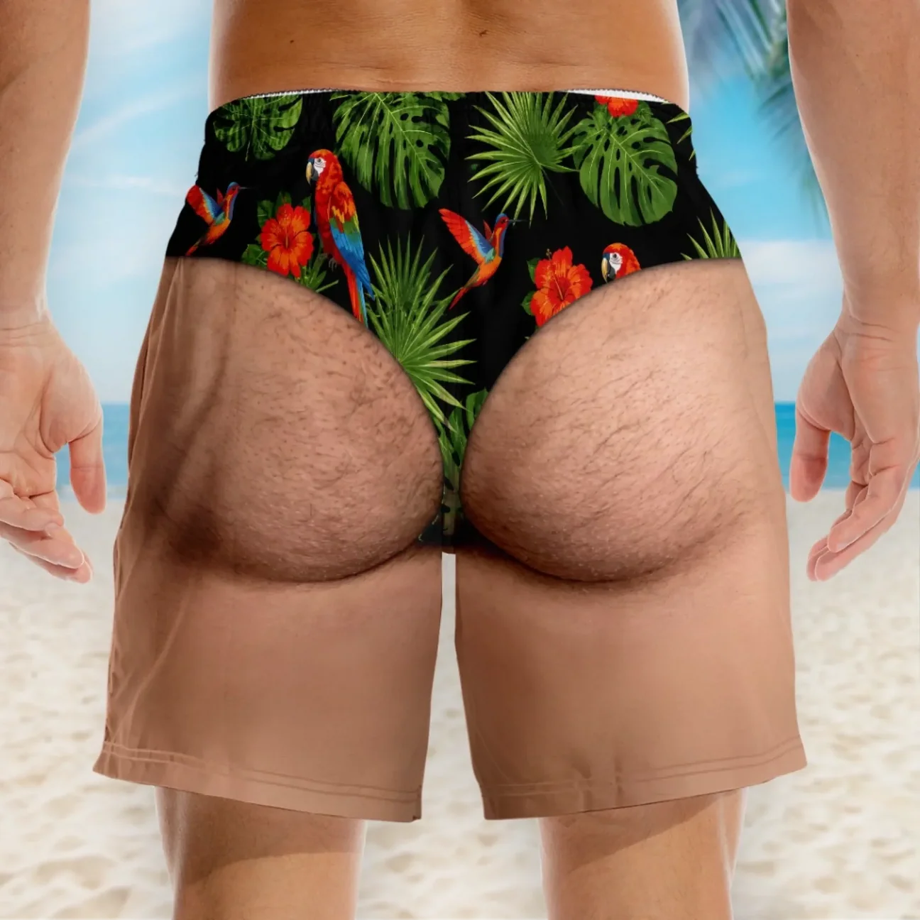 Benutzerdefinierte lustige Männer Schwimmhosen - personalisierte Sommerurlaub und Reisegeschenke für Männer - natürlich gut aussehen