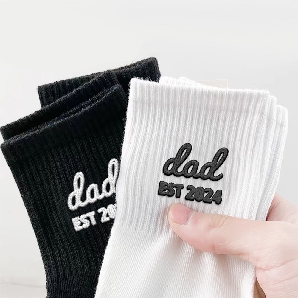 Personalisierte Herren-Socken – Liebevoll bestickt für Väter, Partner oder Ehemänner