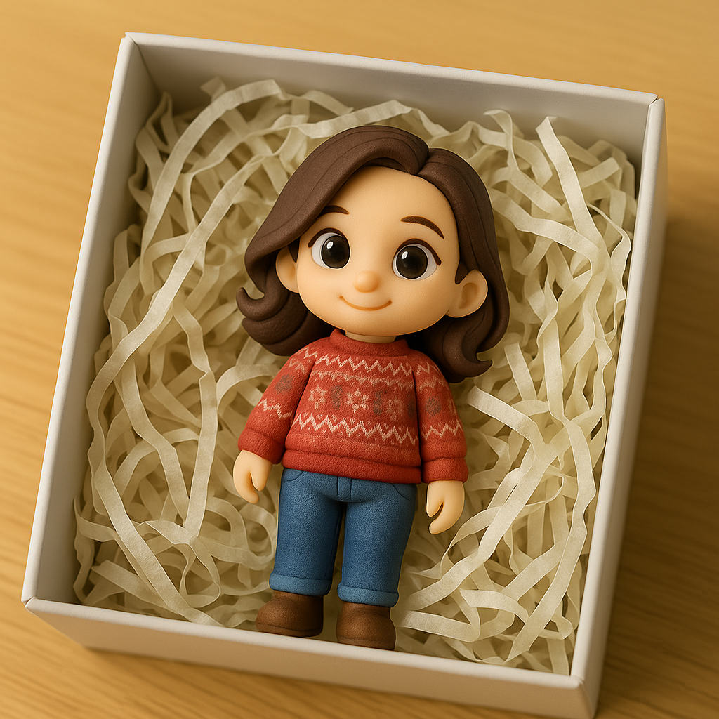 3D-Taufegeschenk personalisiert - Einzigartige Miniaturfigur mit Taufdatum