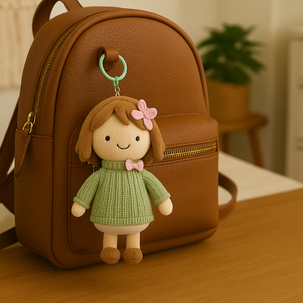 Personalisierte Plüschtiere mit Babyfoto-Schlüsselanhänger