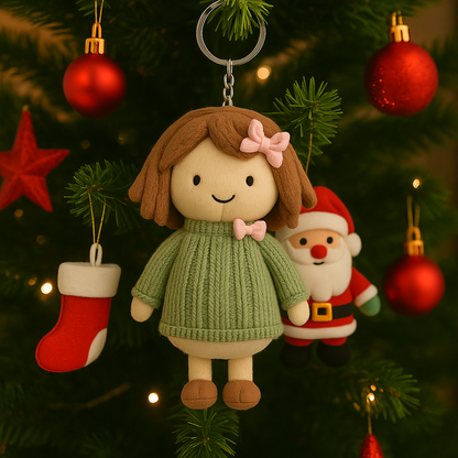 Personalisierte Plüschtiere mit Babyfoto-Schlüsselanhänger