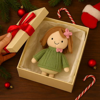 Personalisierte Plüschtiere mit Babyfoto-Schlüsselanhänger