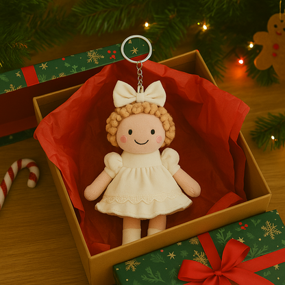 Personalisierter 3D-Plüschpuppen-Schlüsselanhänger/Kissen mit Babyfoto