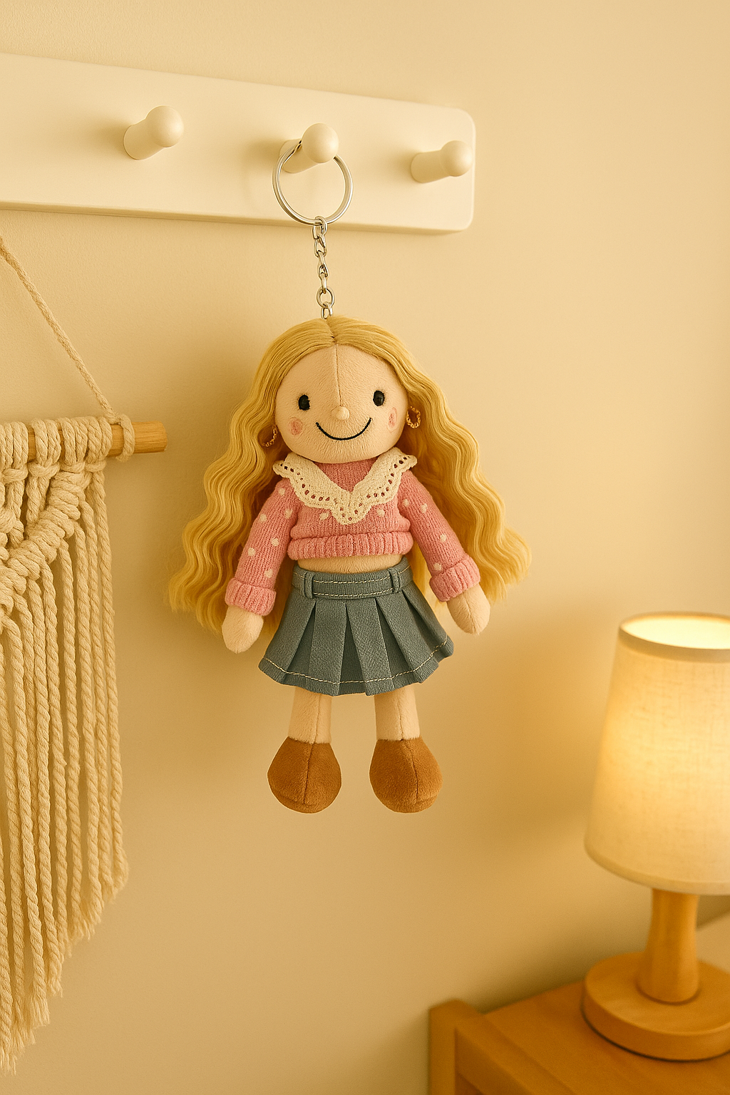 Personalisierter Foto-3D-Plüschpuppen-Schlüsselanhänger