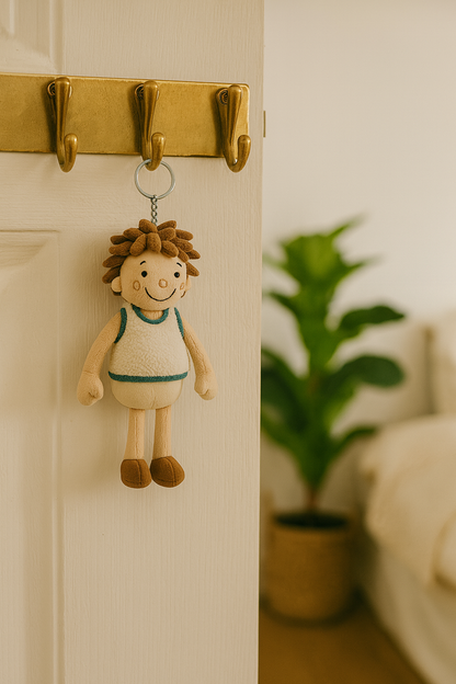 Personalisierte Foto-Plüschpuppe, Plüsch-Schlüsselanhänger, Weihnachtsgeschenk für Sie, personalisierter Plüschpuppen-Taschenanhänger für Paare