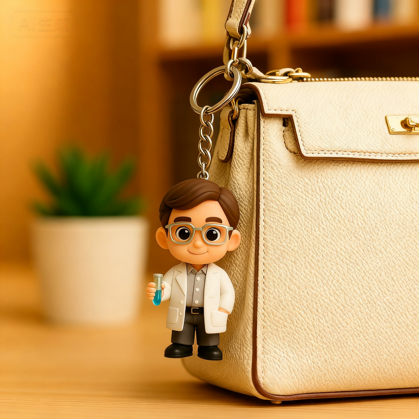 Personalisierter 3D-Schlüsselanhänger vom Foto – Geschäftsmann Figur, individuelles Geschenk für Profis