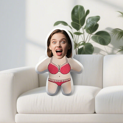 Foto Kissen– Individuelles Fotogesicht, weiches Polyester, gemischte Farben, perfektes Geschenk für die Freundin, Valentinstag oder Weihnachtsdekoration