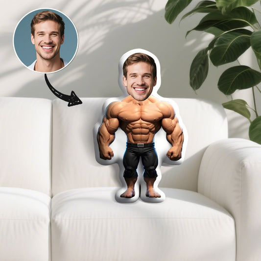 Individuell gestaltete lustige Kissen, Minikissen, individuelle Gesichtskissen,Foto Kissen in Machoform, personalisierte Geschenke für Familie, Freunde und Partner. Personalisierte Kissen mit Ihren Fotos