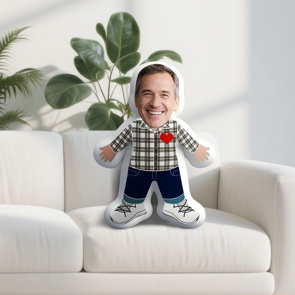 Fotokissen. Anpassbares Plüschkissen mit personalisiertem Gesicht, kreatives Geburtstagsgeschenk, Schlafsofa-Begleitpuppe, Weihnachten, Valentinstag, Erntedankfest und andere Feste