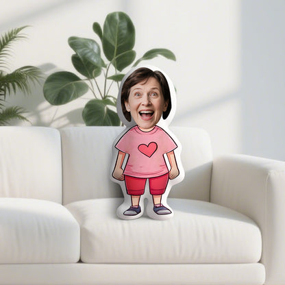 Individuelles Fotokissen in Herzform – Weiches Dekokissen aus Polyester, romantisches Geschenk zum Valentinstag, zur Hochzeit, zum Jahrestag, zum Geburtstag